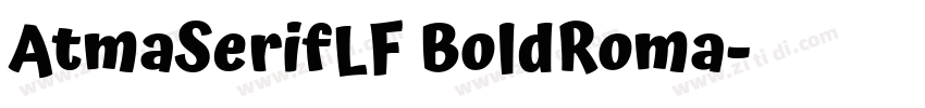 AtmaSerifLF BoldRoma字体转换